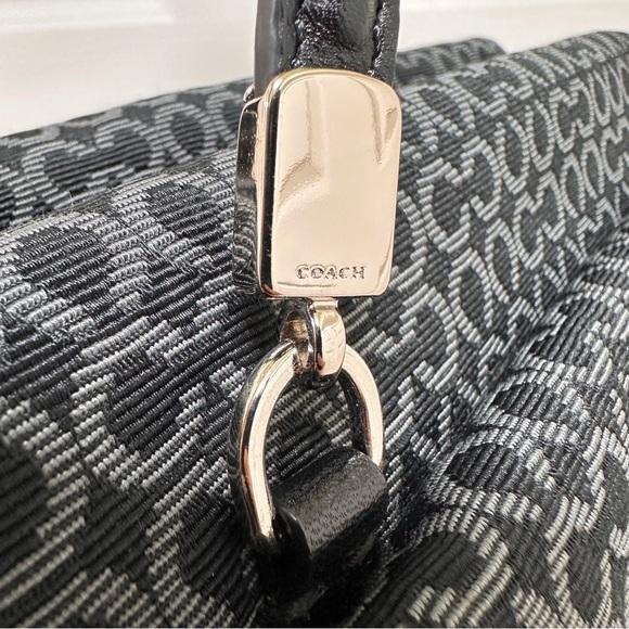 Coach Madison Madeline Satchel East West Op Art Jacquard Leather Trim NWOT - Picture 10 of 13